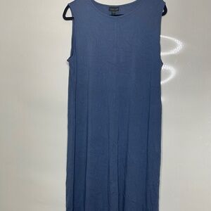 J.Jill Wearever Collection Womens large Relaxed Long dress Blue Rayon